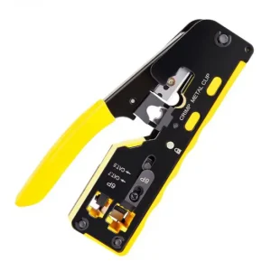 پرس شبکه میانگذر RJ-45 و RJ-12 مدل HT-718