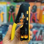 پرس شبکه میانگذر RJ-45 و RJ-12 مدل HT-718