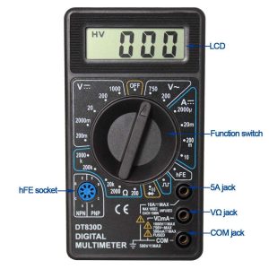 مولتی متر اهم متر دیجیتال DT-830D