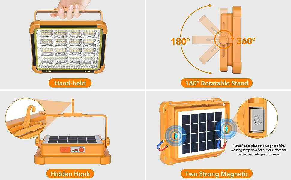 پروژکتور شارژی خورشیدی سولار کیانگ مدل KY-200W