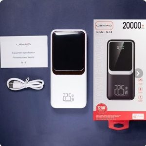 پاور بانک 22.5 وات لوینو مدل N-14 با ظرفیت 20000mAH