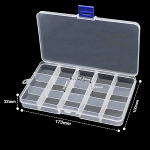 جعبه نگهدارنده یا ارگانایزر نظم دهنده 15 خانه قابل تنظیم
