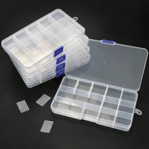 جعبه نگهدارنده یا ارگانایزر نظم دهنده 15 خانه قابل تنظیم