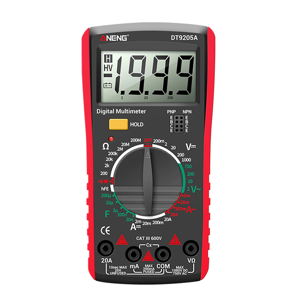 مولتی متر اهم متر دیجیتال آننگ مدل ANENG DT9205A