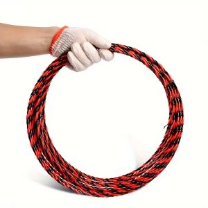 فنر برق سیم کشی پلاستیکی 20متری دولایه بافته + سیم گیر